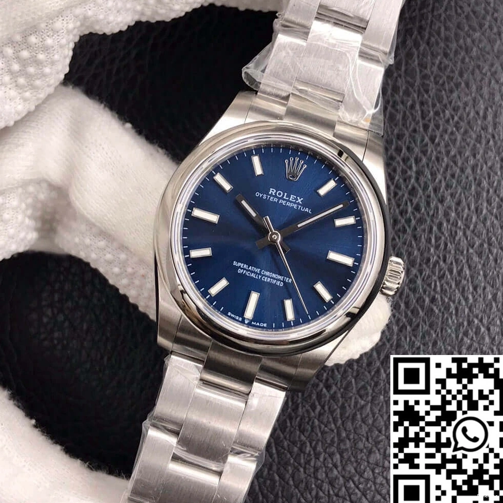 M277200-0003 Rolex 31MM EW Factory Blue Perpetual Oyster Dial 0724